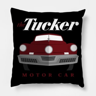 1948 Tucker Car Preston Tucker Maroon Pillow