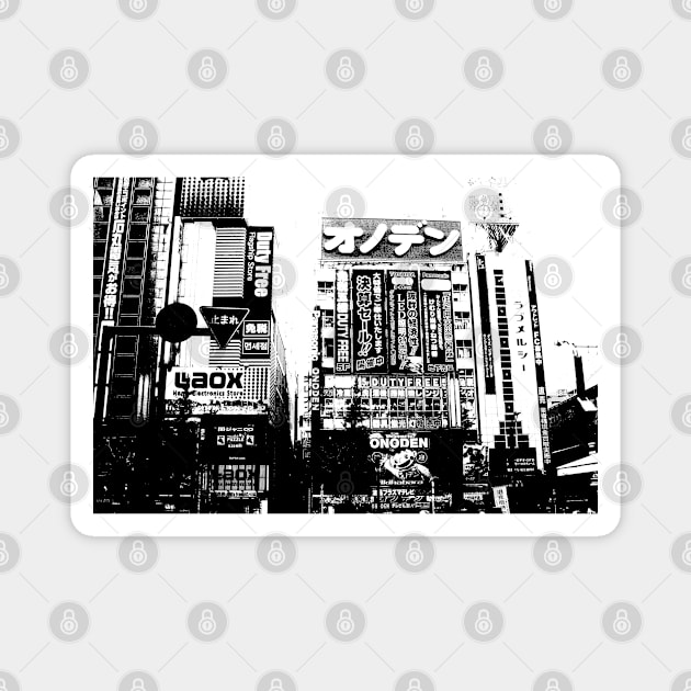 Akihabara (秋葉原) Chiyoda Tokyo Magnet by Neon Bang Bang