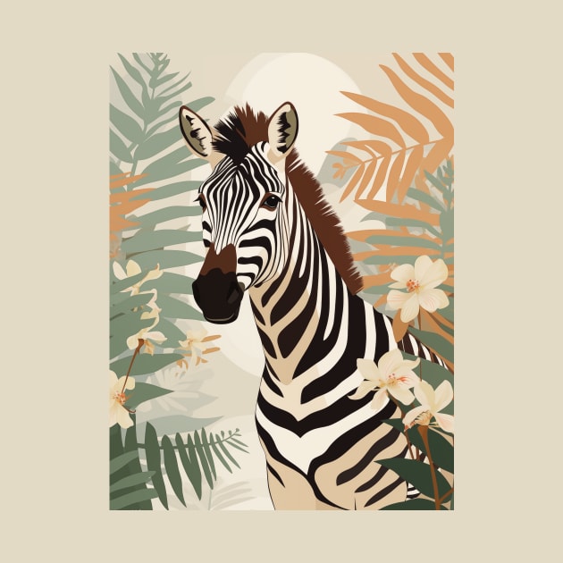 Zebra in the Jungle by JunkyDotCom