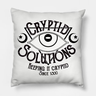 Cryptid Solutions (WHITE) Pillow