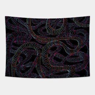 Rainbow Worms Confetti Tapestry