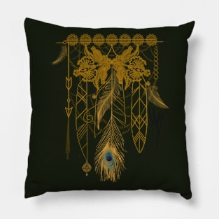 Boho gold design Pillow