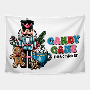 Candy cane nutcracker Tapestry