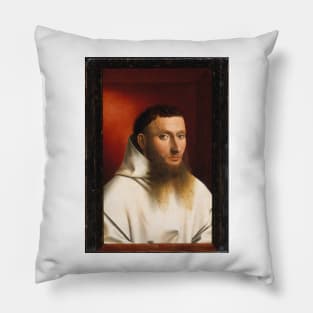 Portrait of a Carthusian - Petrus Christus Pillow