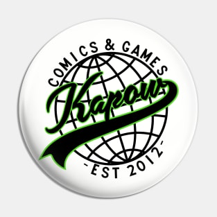 Kapow Baseball Green Pin