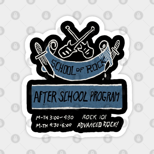 School of Rock After School Sign Magnet by Alema Art