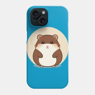 Cute little happy hamster Phone Case