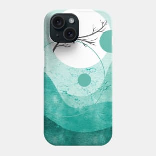 Green Aqua Loves Midnight Phone Case