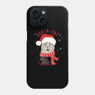 santa cat Phone Case