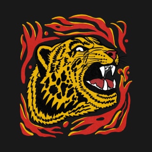 Fire Leopard T-Shirt