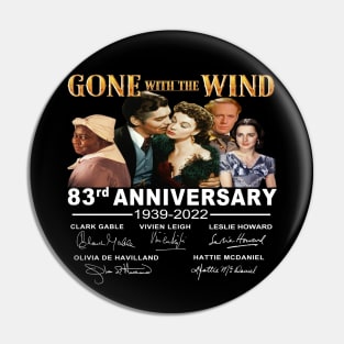 80th Anniversary Gone With The Wind 1939-2019 Signatures Pin