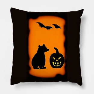 werebear and bat Pillow
