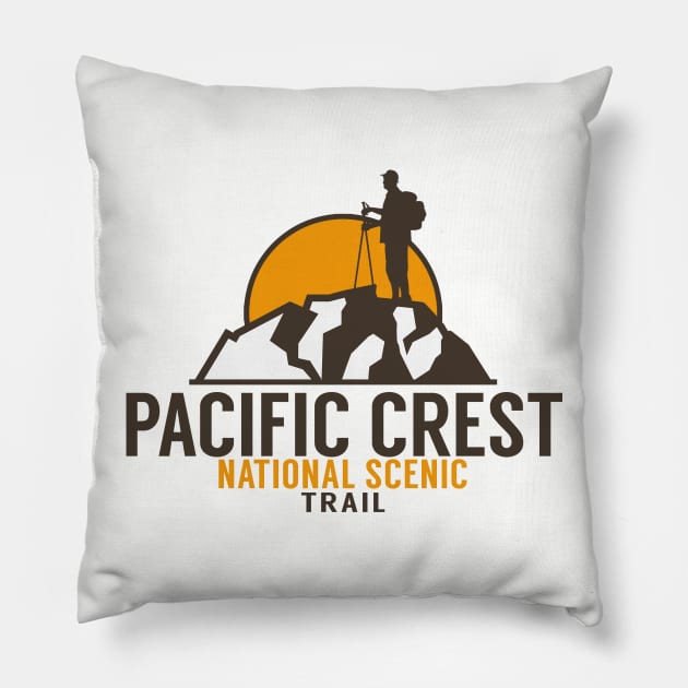 PACIFIC CREST TRAIL HIKING Pillow by heybert00