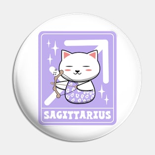 Cute Sagittarius Cat Pin