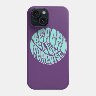 summer Beach club paradise typography Phone Case