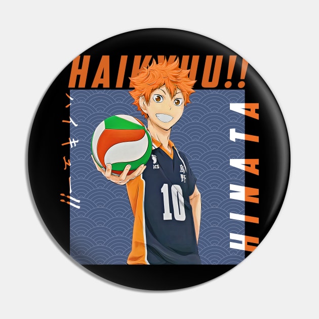 Haikyuu!!: Shoyo Hinata - Colored Background Pin by InalZ