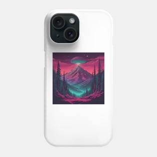 UFO Chronicles Podcast - UFO Glitch Artwork V9 Phone Case