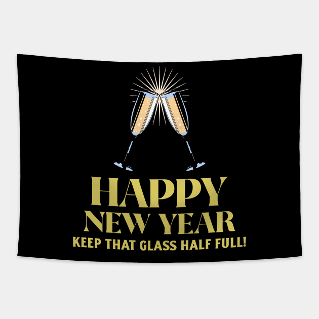 New Years Party Happy New Years champagne celebration Tapestry by Tip Top Tee's