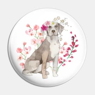 Floral Catahoula Pin