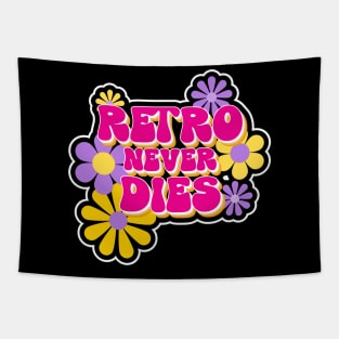 FLORAL Retro 60s Style Tapestry