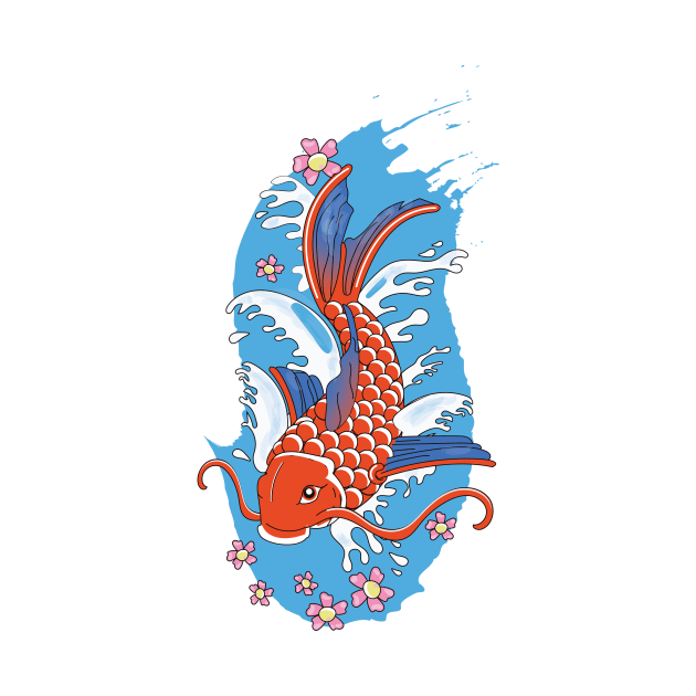 Vintage Japanese Koi by nickemporium1