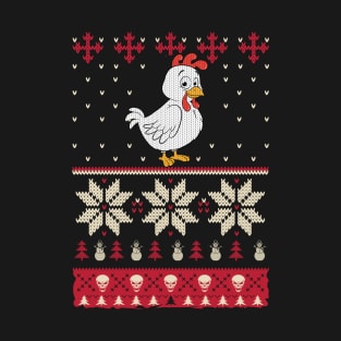 Chicken And Chritmas T-Shirt