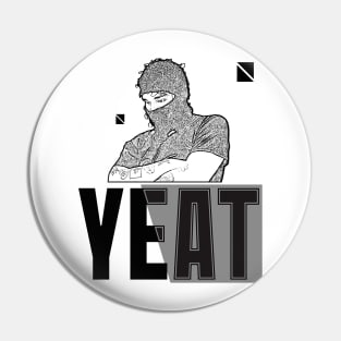 YEAT // Rapper / Black Retro Pin