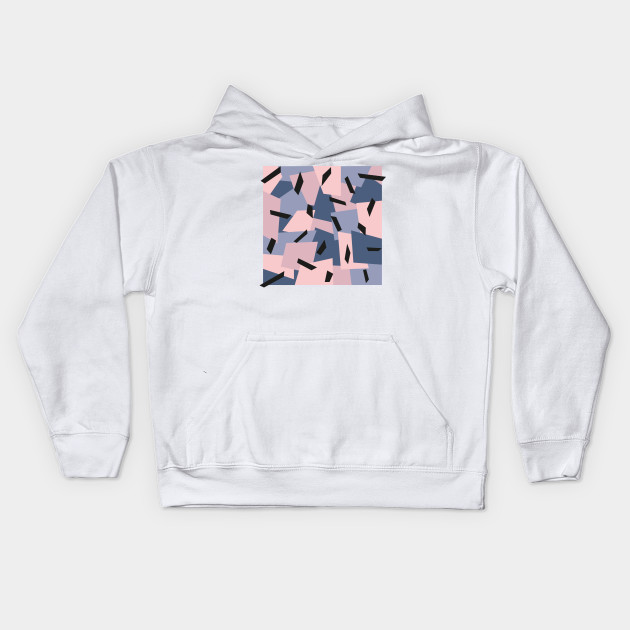 Patches Abstract Pattern Black Blue Pink Gray Geometric