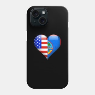 Half American Half Guamanian - Gift for Guamanian From Guam Phone Case