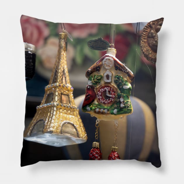 Elegant Christmas Decorations Pillow by Memories4you