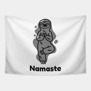 Namaste, Yoga, Relax, cute digital illustration, modern art Tapestry