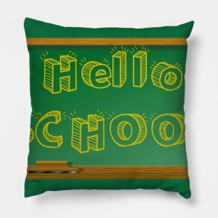 Hello School Pillow