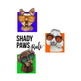 Shady Paws Rule Dog T-Shirt