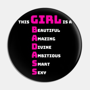 Badass Girl Pin