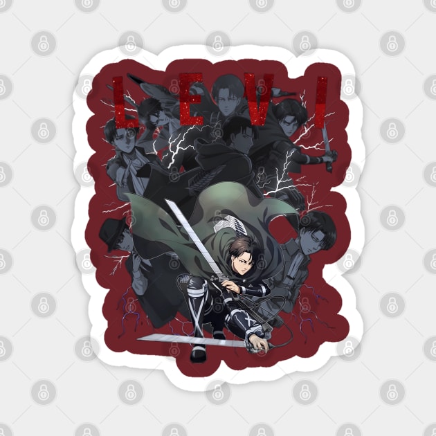 Levi Ackerman Magnet by qlippo3@gmail.com