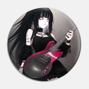 rock girl guitar lover Pin