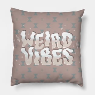 Weird Vibes Art Print Pillow