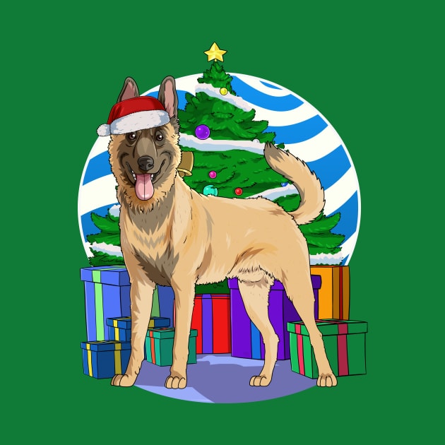 Belgian Malinois Dog Christmas Tree Decoration by Noseking