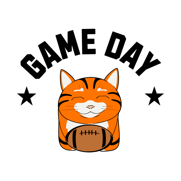 Bengals Football Cat Game Day by Middle of Nowhere