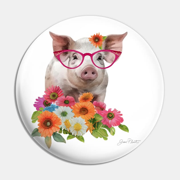 Fancy Glasses B Pin by Jean Plout Designs