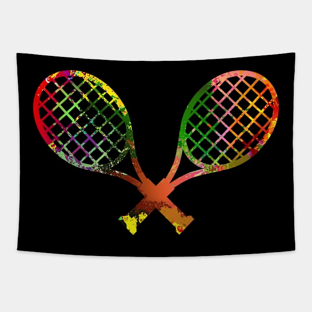 Tennis racket Tapestry by MissMorty2