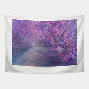 Lilac Leaves Tapestry