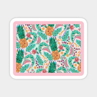 Tropical Pineapples Magnet