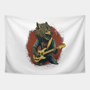 The wolf plays guitar Tapestry