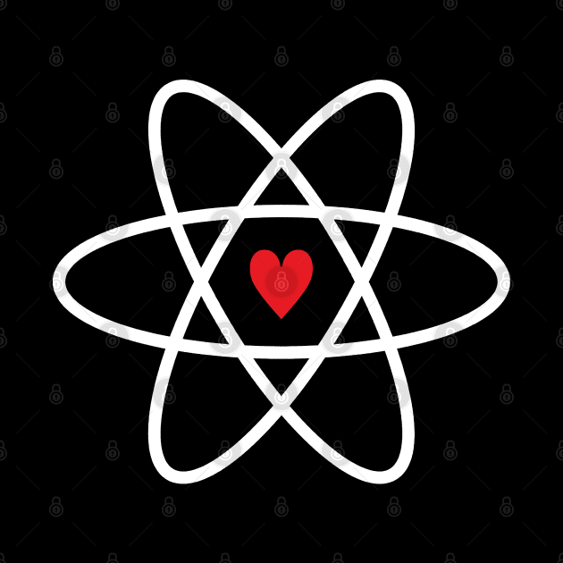 Atomic Symbol w/ Heart by Decamega