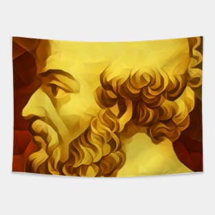 Eratosthenes of Cyrene Golden Portrait | Eratosthenes of Cyrene Artwork 9 Tapestry