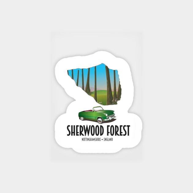 Sherwood Forest Nottinghamshire England Magnet by nickemporium1