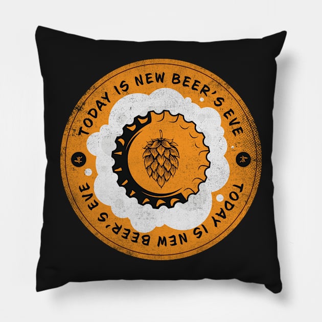 Today is New Beer’s Eve Pillow by lvrdesign