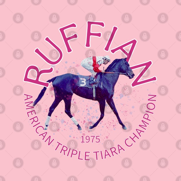 Ruffian 1975 American Triple Tiara Champion by Ginny Luttrell