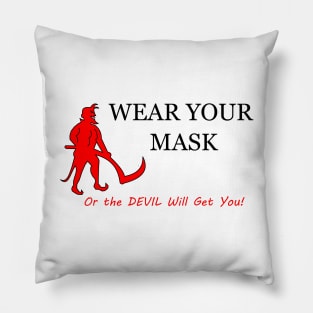 The "Go To Church" Devil Pillow